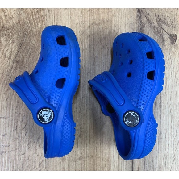 Crocs Kids Classic Clogs Blue Sz C 5 Slip-On Waterproof Shoes Slip On - Picture 10 of 15
